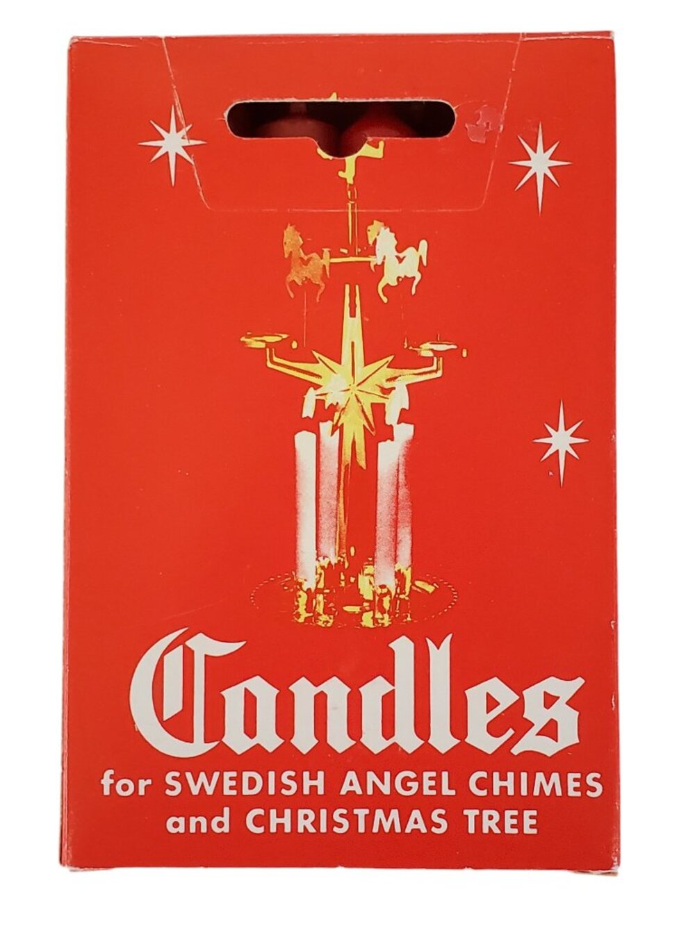 Swedish Angel Chimes Candles Replacements Red 9 New 1 Used Sweden Original Box